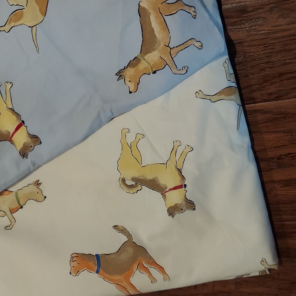 Pottery Barn Kids Cotton Dog Twin Duvet Cover
